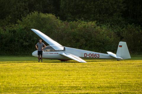 Segelflug über dem Rheinland