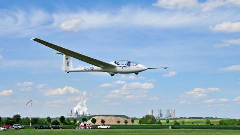 Segelflugzeug im Flug