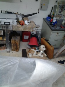 Ich mag Werkstattarbeit im Liegen