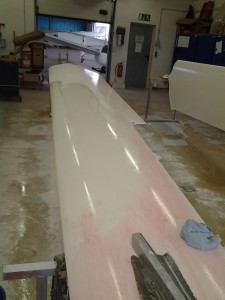 Der erste Schleifdurchgang